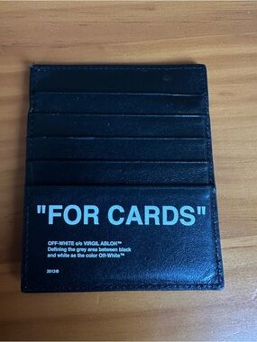 Off-White Leather Cardholder